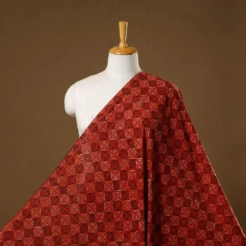 Mangalagiri Missing Weave Cotton Silk Fabric
